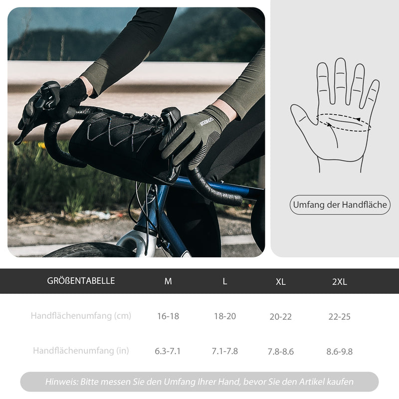 Laden Sie das Bild in Galerie -Viewer, ROCKBROS Fahrradhandschuhe Damen/Herren Touchscreen Anti-Rutsch Dünne
