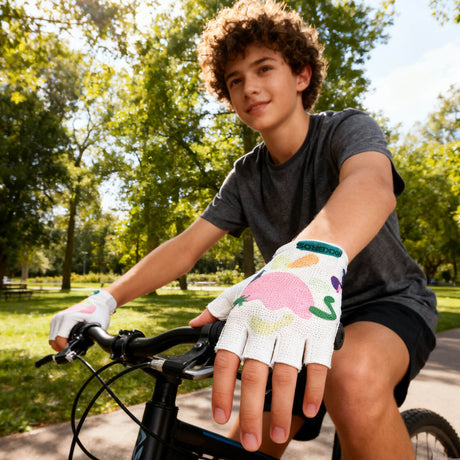 ROCKBROS Fahrradhandschuhe – Halbfinger mit SBR-Polsterung & Atmungsaktivität