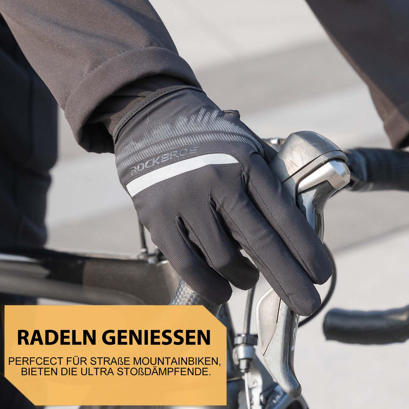 Cargue la imagen en el visor de la galería, ROCKBROS Fahrradhandschuhe Touchscreen Handschuhe
