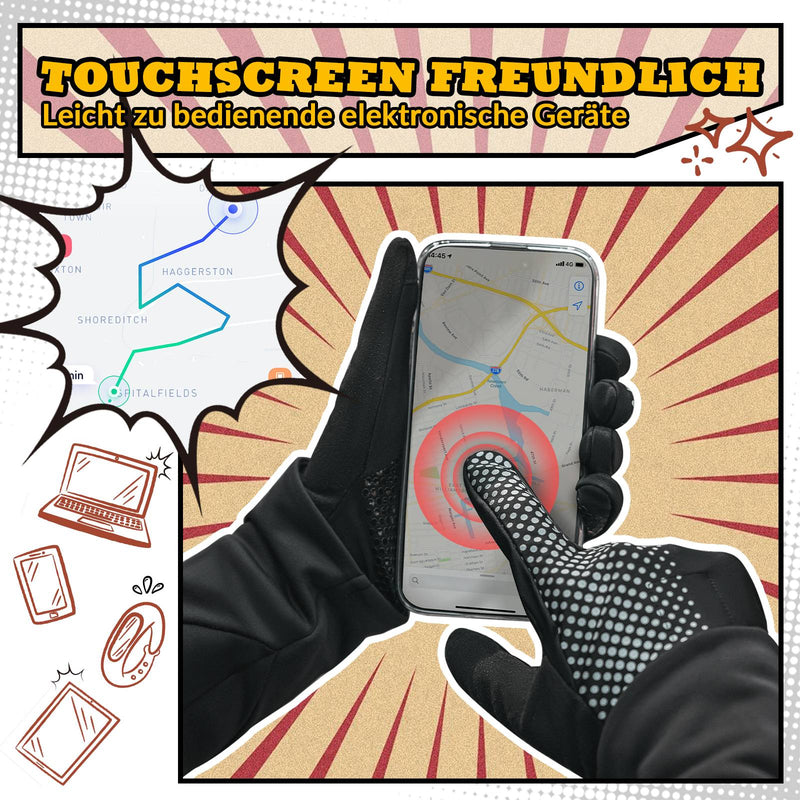 Cargue la imagen en el visor de la galería, ROCKBROS Fahrradhandschuhe Touchscreen Radsport-Handschuhe Winddicht
