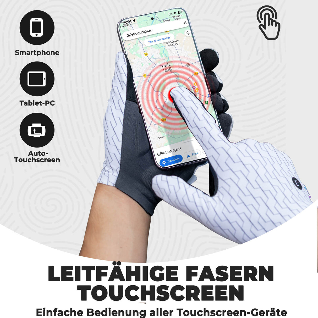 ROCKBROS Fahrradhandschuhe mit Touchfunktion – Smart & sicher!​