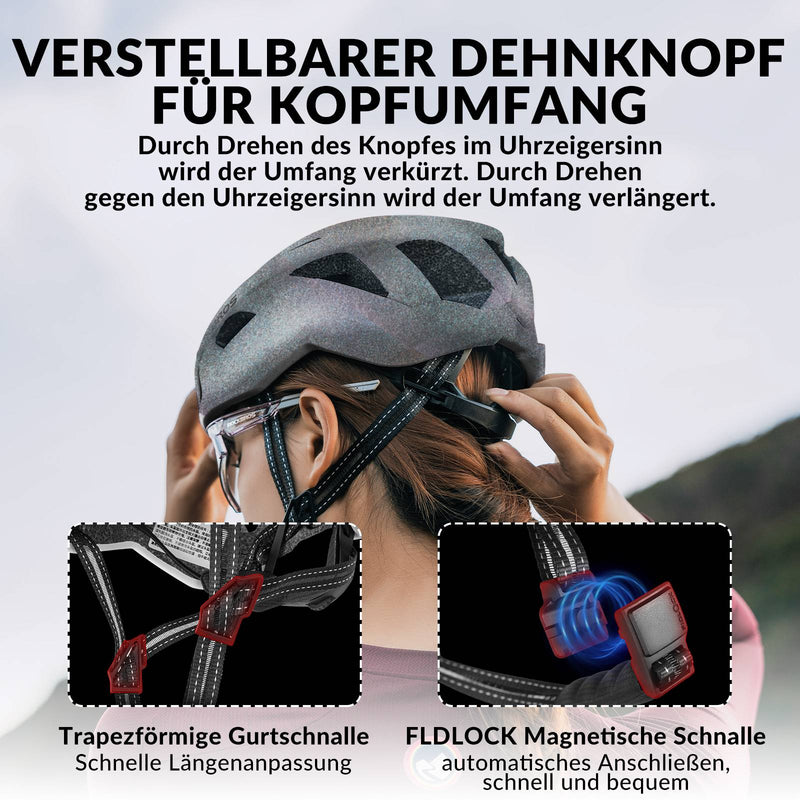 Load image into Gallery viewer, ROCKBROS Fahrradhelm Integrierter Cityhelm für Einsteiger - Unisex Silber-glänzend
