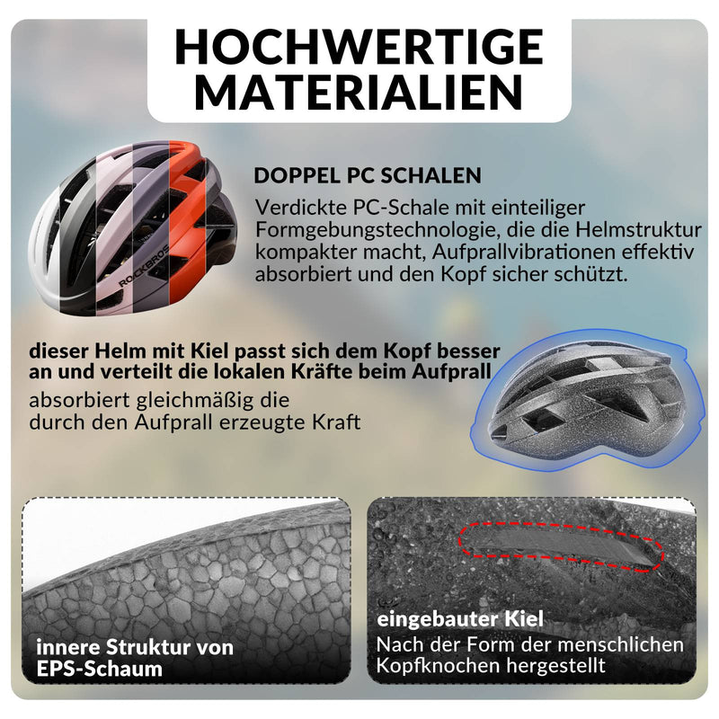 Cargue la imagen en el visor de la galería, ROCKBROS Fahrradhelm Integrierter Cityhelm für Einsteiger - Unisex 
