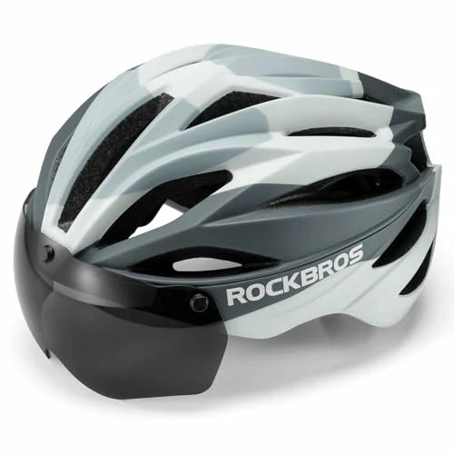 ROCKBROS Fahrradhelm Magnetischer Abnehmbarer MTB Helm mit Visier - ROCKBROS-EU