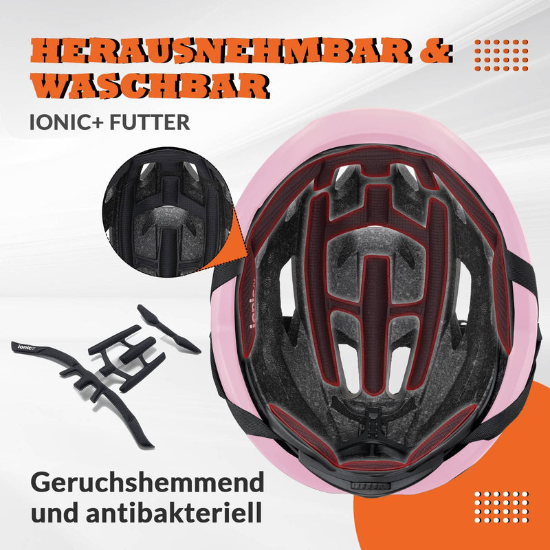 Cargue la imagen en el visor de la galería, ROCKBROS Fahrradhelm Sport Mountainbike Schutzhelm Atmungsaktiv 54-58cm Rosa 1
