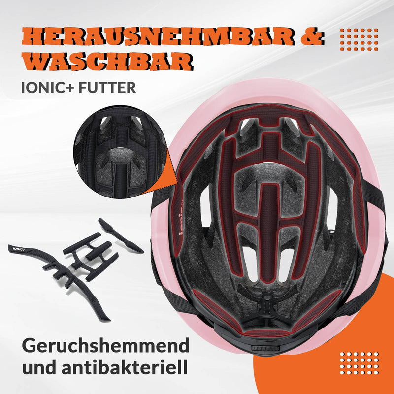 Cargue la imagen en el visor de la galería, ROCKBROS Fahrradhelm Sport Mountainbike Schutzhelm Atmungsaktiv 54-58cmRosa 2
