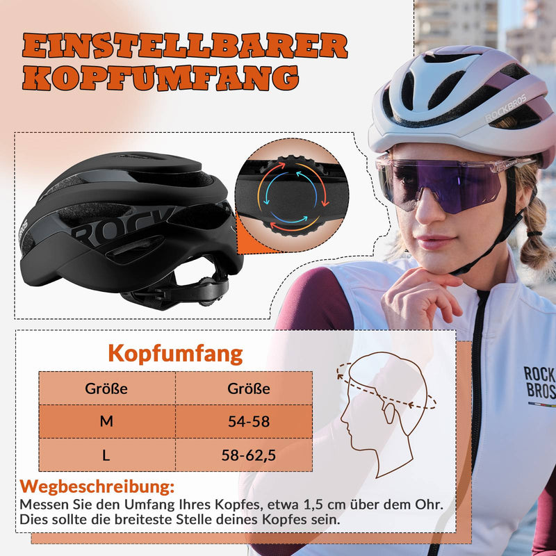 Cargue la imagen en el visor de la galería, ROCKBROS Fahrradhelm Sport Mountainbike Schutzhelm Atmungsaktiv 54-58cm Schwarz
