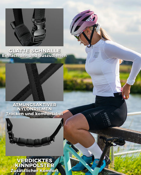 ROCKBROS Fahrradhelm Sport Mountainbike Schutzhelm Atmungsaktiv 54-58cm - ROCKBROS-EU