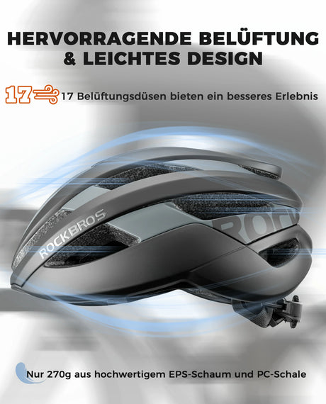ROCKBROS Fahrradhelm Sport Mountainbike Schutzhelm Atmungsaktiv 54-58cm - ROCKBROS-EU