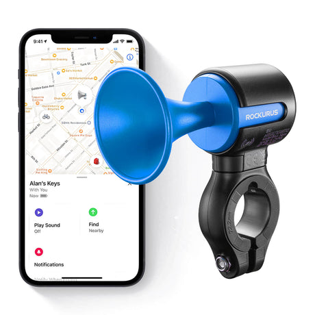 ROCKBROS Elektrische Fahrradklingel – 120dB & Smart Tracking
