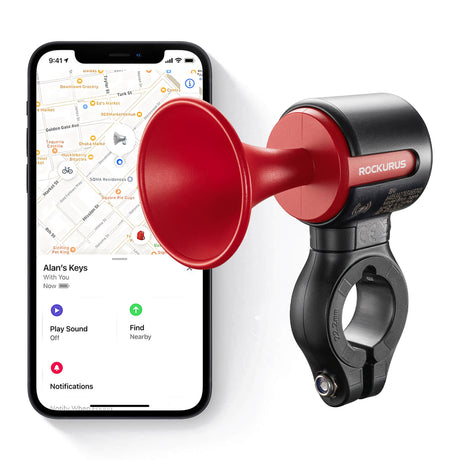 ROCKBROS Elektrische Fahrradklingel – 120dB & Smart Tracking