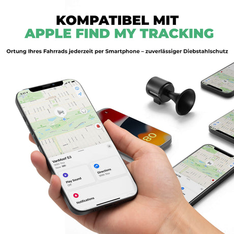 ROCKBROS Elektrische Fahrradklingel – 120dB & Smart Tracking