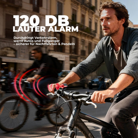 ROCKBROS Elektrische Fahrradklingel – 120dB & Smart Tracking