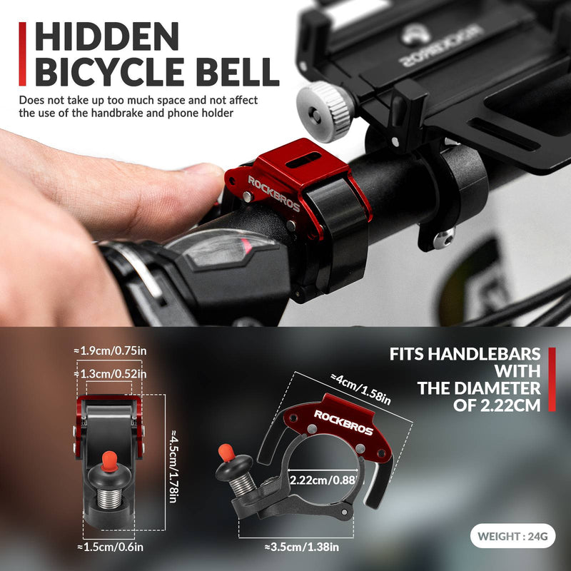 Load image into Gallery viewer, ROCKBROS Bicycle Bell 100dB Loud Innovative Mini Bicycle Bell
