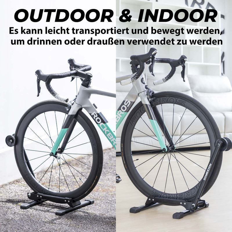 Laden Sie das Bild in Galerie -Viewer, ROCKBROS Fahrradständer Faltbar aus Aluminium Einseitiger Fahrradständer
