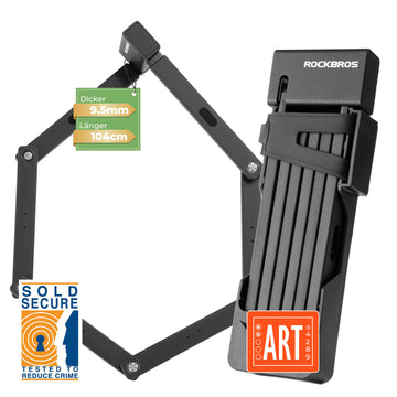 sold secure fahrradschloss ROCKBROS Folding Lock Bike Lock 104 cm Foldable – ROCKBROS-DE