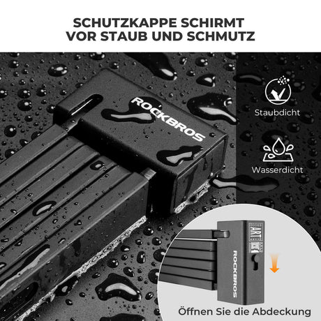 ROCKBROS Faltschloss Fahrradschloss 104 cm Faltbares