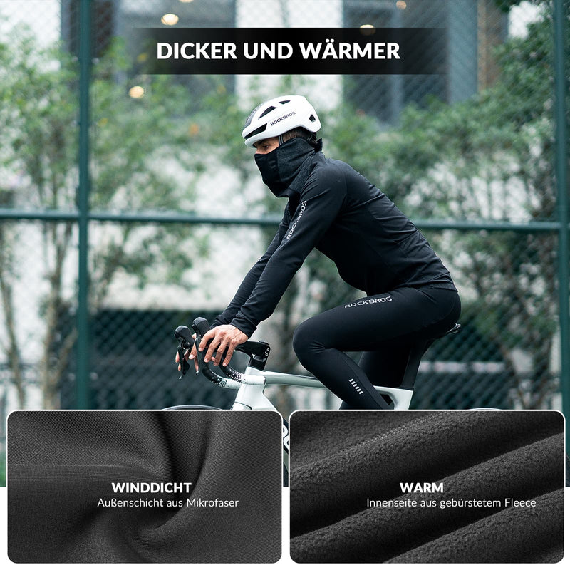 Cargue la imagen en el visor de la galería, ROCKBROS Halbe Sturmhaube für Ski Radfahren Herren Damen Atmungsaktiv
