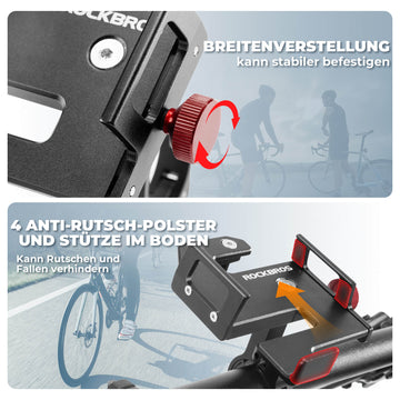 handyhalterung fahrrad schrauben ROCKBROS Handyhalter Fahrrad für 4,7"-7,09" – ROCKBROS-DE