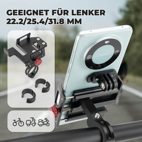 ROCKBROS Alu-Handyhalterung – Stahlhart, aber smart!​