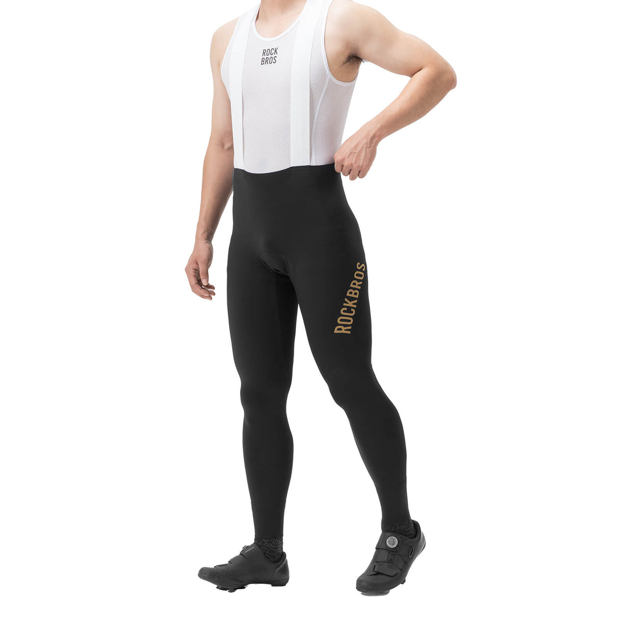 ROCKBROS Herren Fahrrad Trägerhose – Lang & Gepolstert für maximalen Komfort!​