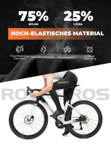 ROCKBROS Herren Fahrrad Trägerhose – Lang & Gepolstert für maximalen Komfort!​