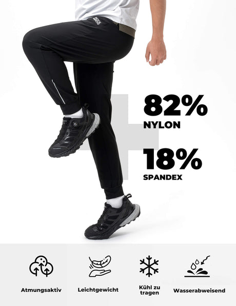 ROCKBROS Herren Fahrradhose – Elastisch & Sichtbar