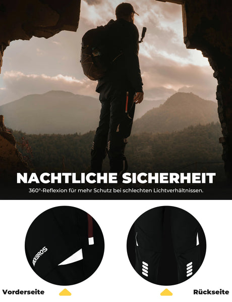 ROCKBROS Herren Radlerhose Atmungsaktiv Lang Fahrradhose S-4XL