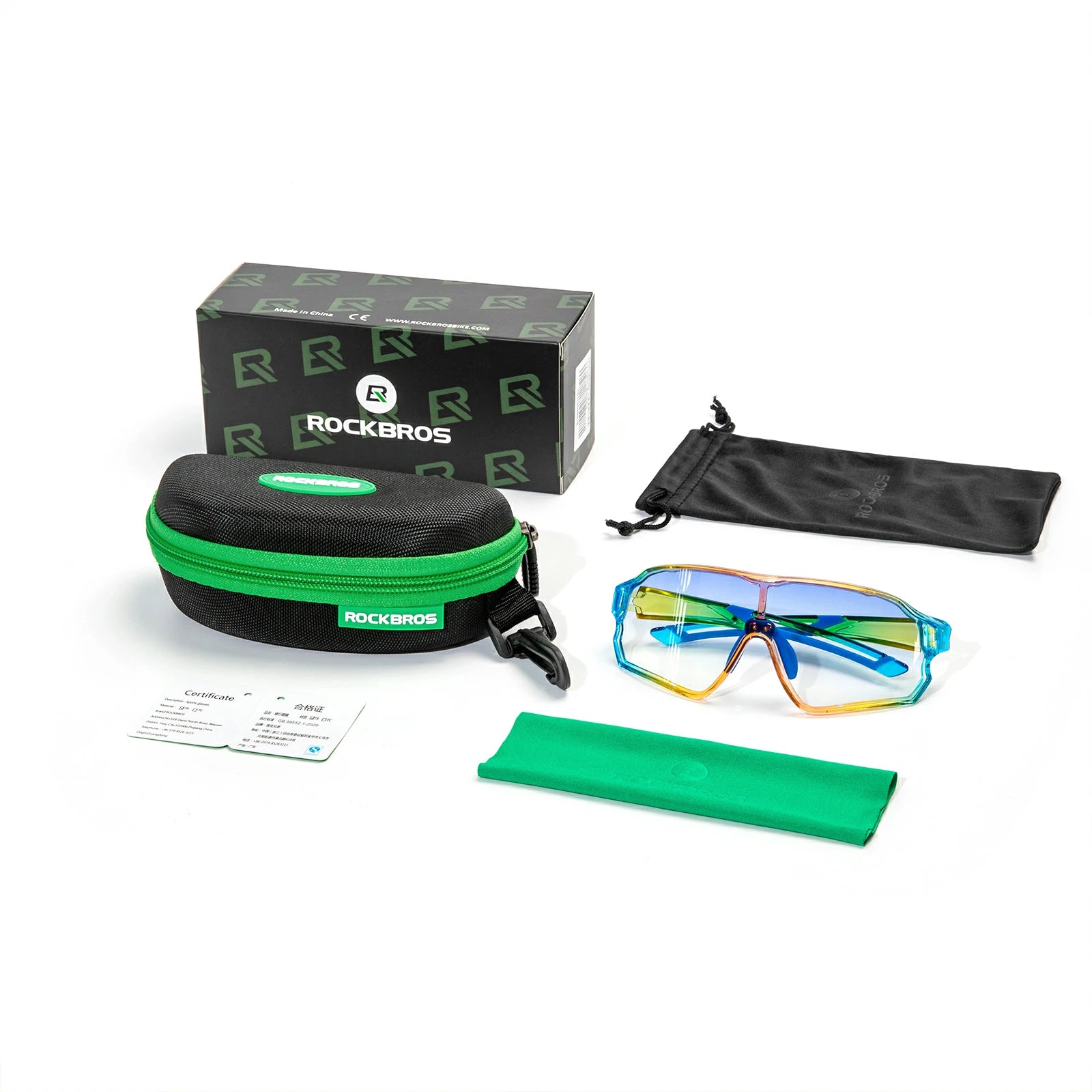 ROCKBROS Kinder Fahrradbrille UV400-Schutz Selbsttönend Sonnenbrille - ROCKBROS-EU