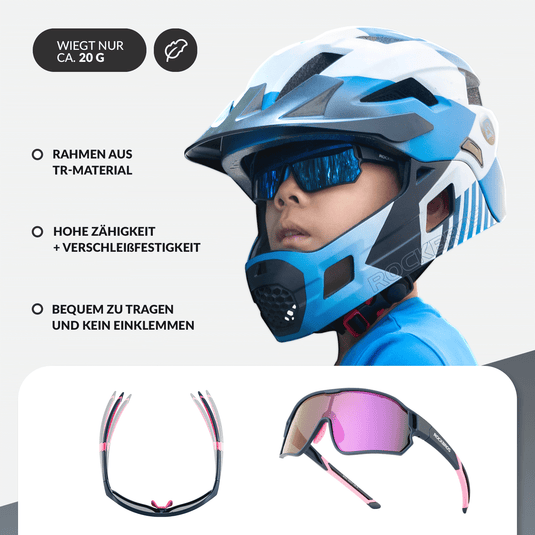 ROCKBROS-Kinder-Fahrradbrille-UV400-Schutz-Polarisierte-Sonnenbrille-Lila (1)
