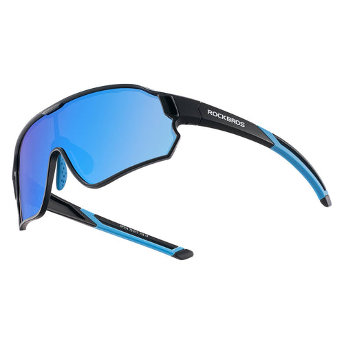 ROCKBROS Kinder Fahrradbrille UV400-Schutz Polarisierte Sonnenbrille Schwarz