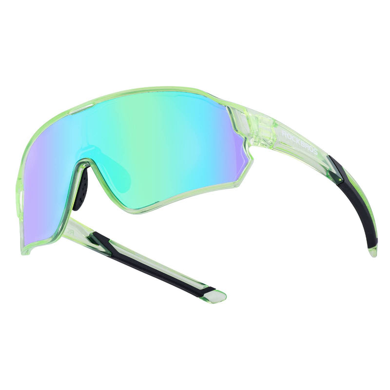 Carica immagine in Galleria Viewer, ROCKBROS Kinder Fahrradbrille UV400-Schutz Polarisierte Sonnenbrille Transparent Grün
