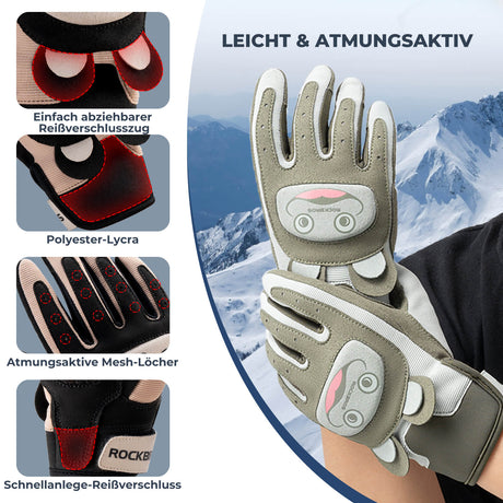 ROCKBROS Kinder Fahrradhandschuhe – Sicher & stylisch für kleine Abenteurer!​