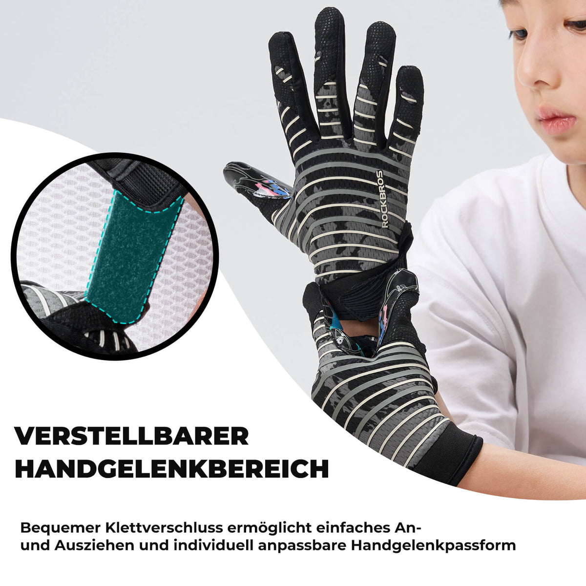 amazon de handschuhe ROCKBROS Kinder-Profisport-Handschuhe Atmungsaktiv Elastisch – ROCKBROS-DE