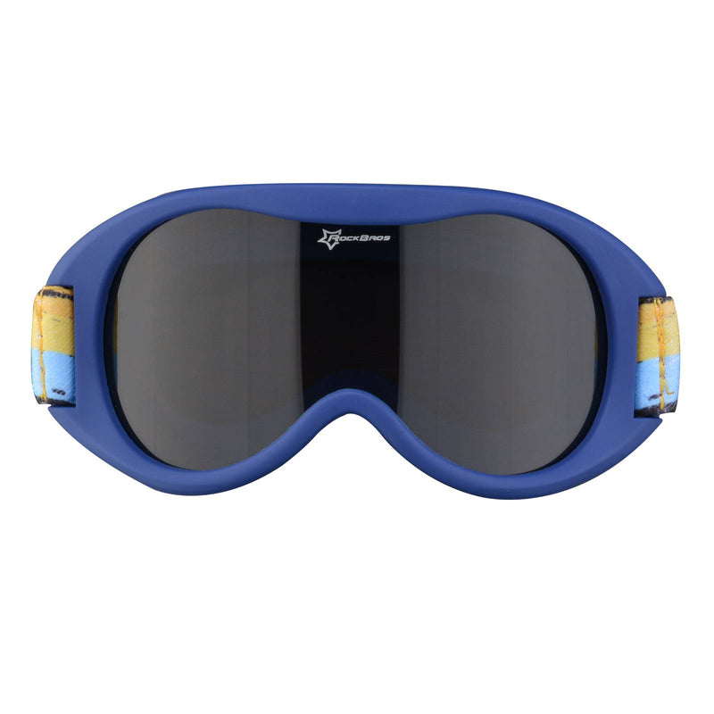 Cargue la imagen en el visor de la galería, ROCKBROS Kinder Skibrille 100 % UV-Schutz winddicht Ski Schutzbrille Dunkle Blau
