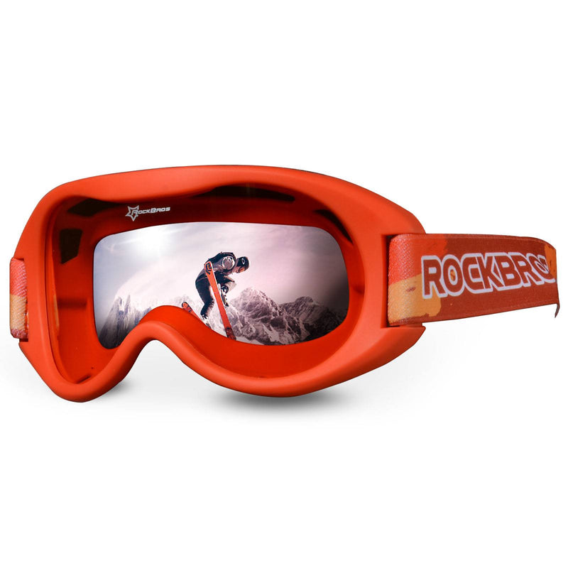 Load image into Gallery viewer, ROCKBROS Kinder Skibrille 100 % UV-Schutz winddicht Ski Schutzbrille Rot
