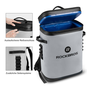 ROCKBROS Kühltasche wasserdicht Rucksack 20L Isolierte Lunchtasche