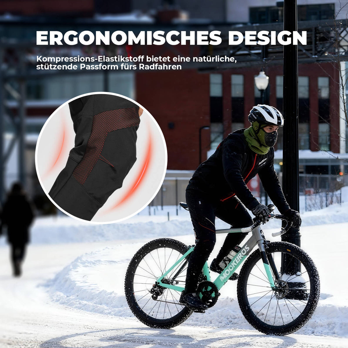 mountainbike radhosen ROCKBROS Lange Fahrradhose Herren Winter Radhose Winddicht Warm – ROCKBROS-DE