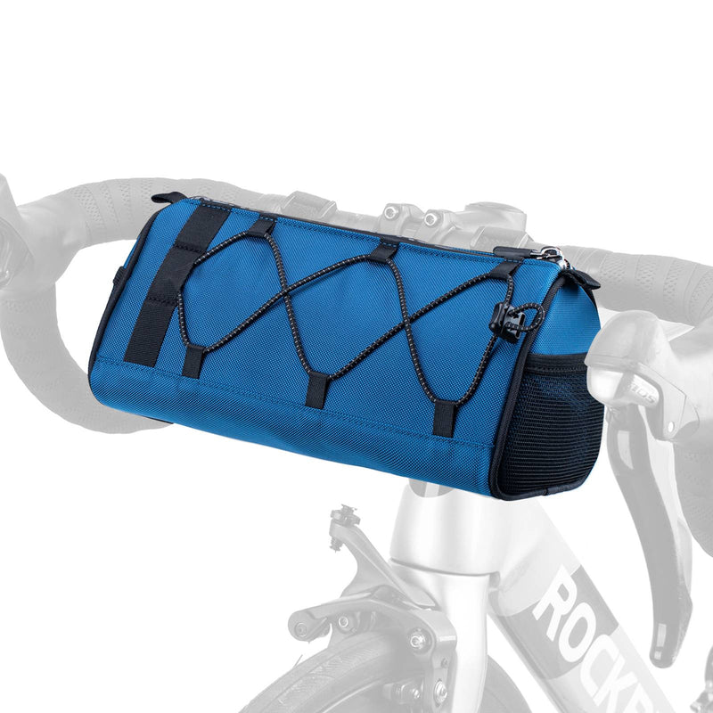 Laden Sie das Bild in Galerie -Viewer, ROCKBROS Lenkertasche Multifunktionale Fahrradlenkertasche mit Schultergurt Blau
