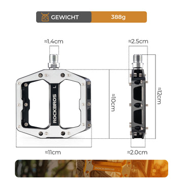 downhill pedale amazon ROCKBROS Pedals with Anti-Slip Pins