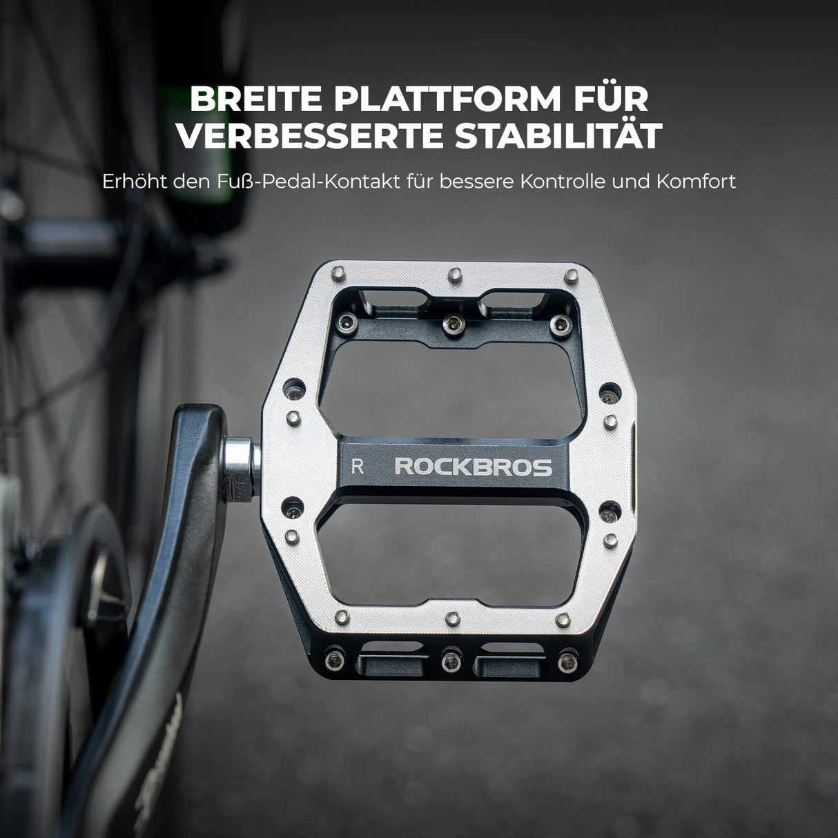 ROCKBROS Fahrradpedale – Profi-Plattform mit Anti-Rutsch-Stiften