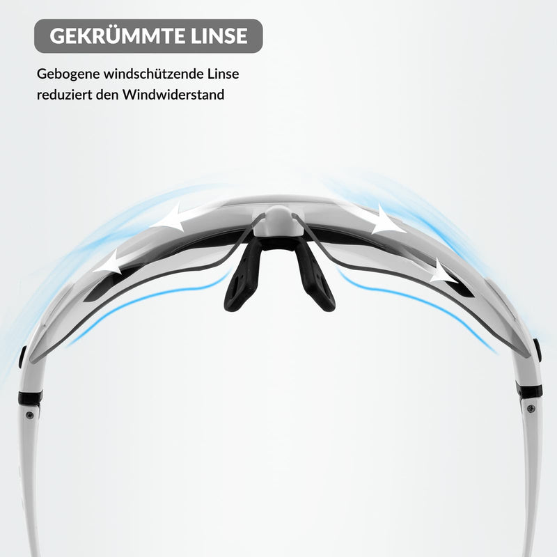 Load image into Gallery viewer, ROCKBROS Photochromic Sportbrillen Mit Austauschbarem Elastischem Stirnband
