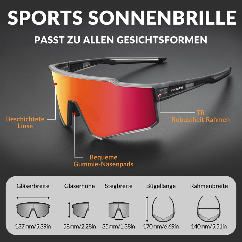 Cargue la imagen en el visor de la galería, ROCKBROS Polarisiert Fahrradbrille Sport Sonnenbrille für Outdoorsport

