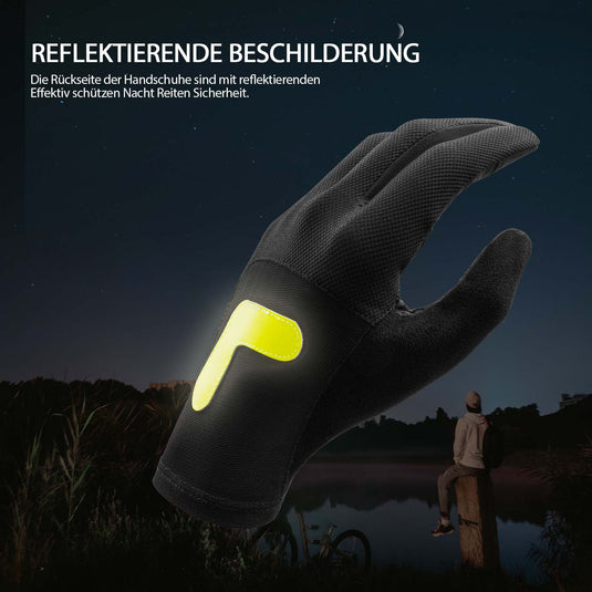 ROCKBROS Radhandschuhe MTB Frühling Herbst Atmungsaktiv Touchscreen Unisex