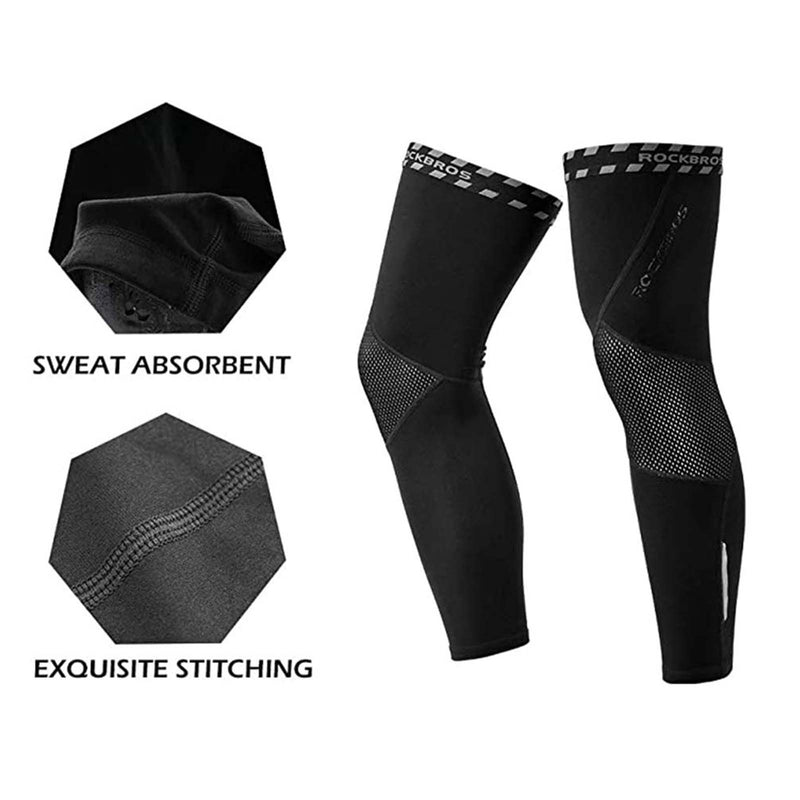 Load image into Gallery viewer, ROCKBROS Cycling Leg Warmers Knee Protection Winter Anti Slip Leg Warmers
