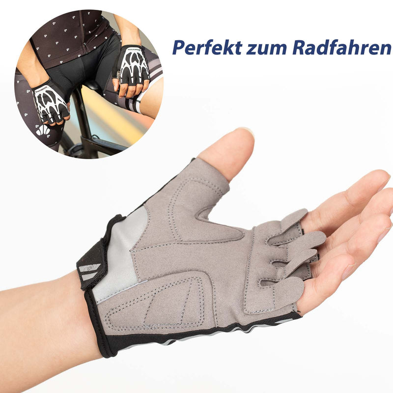 Laden Sie das Bild in Galerie -Viewer, ROCKBROS Radsport Touchscreen Fingerlose Handschuhe Frühling
