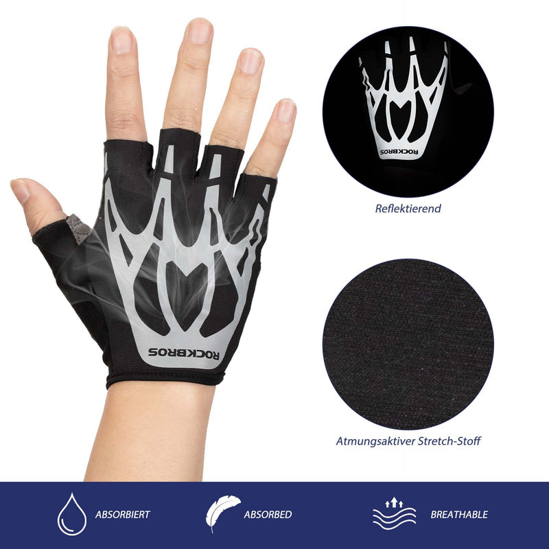 Laden Sie das Bild in Galerie -Viewer, ROCKBROS Radsport Touchscreen Fingerlose Handschuhe Frühling
