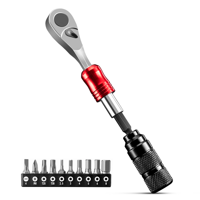 Carica immagine in Galleria Viewer, ROCKBROS Ratschenschlüssel Set 1/4 Zoll Mini Reparatur Werkzeug
