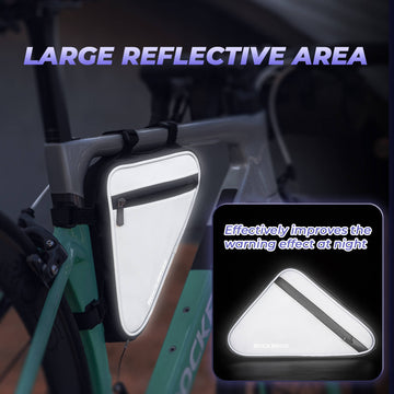 ROCKBROS Fahrradtasche Reflektierende Rahmentasche Dreiecktasche 0,9L –  ROCKBROS-DE