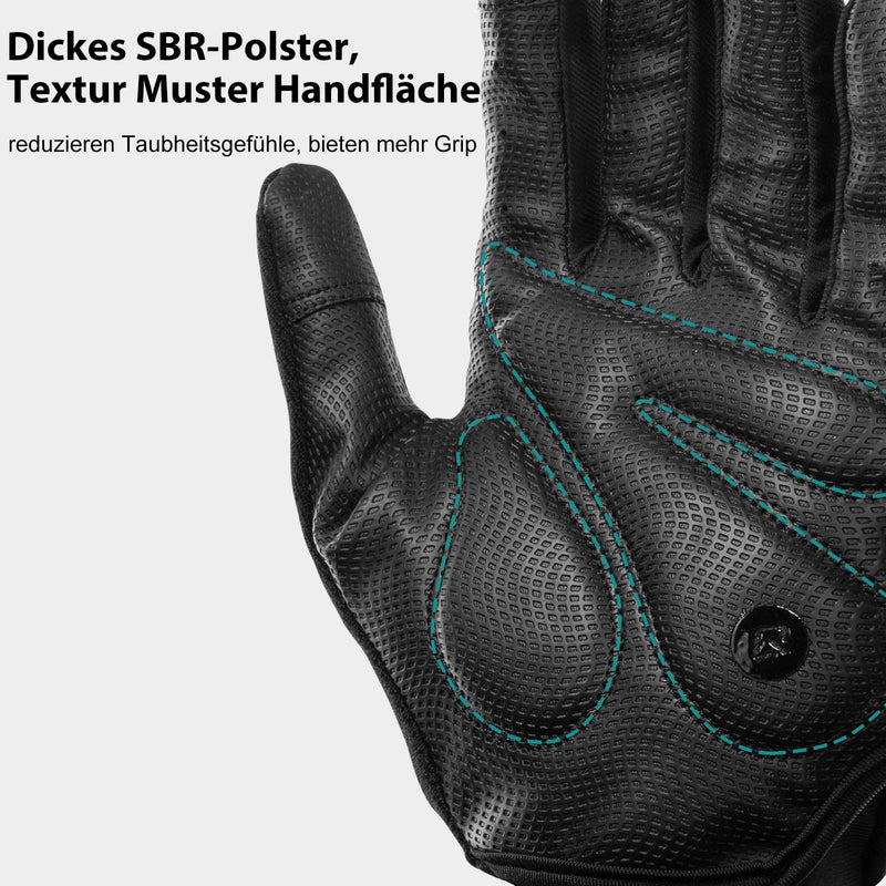 Chargez l&#39;image dans la visionneuse de la galerie, ROCKBROS Reithandschuhe Full Finger SBR Herren Sporthandschuhe M-XXL
